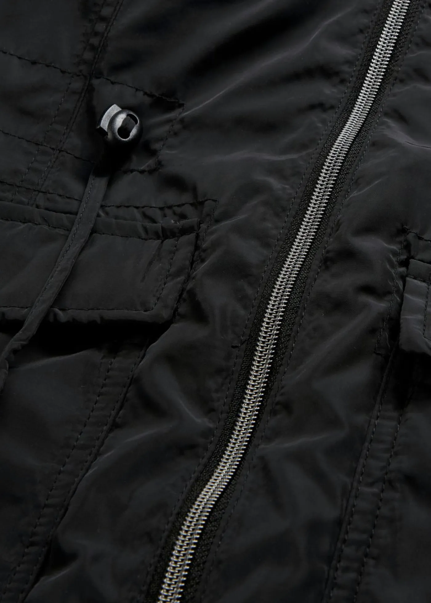 Sale Abrigo ligeramente acolchado con cordón Mujer Chaquetas Y Abrigos