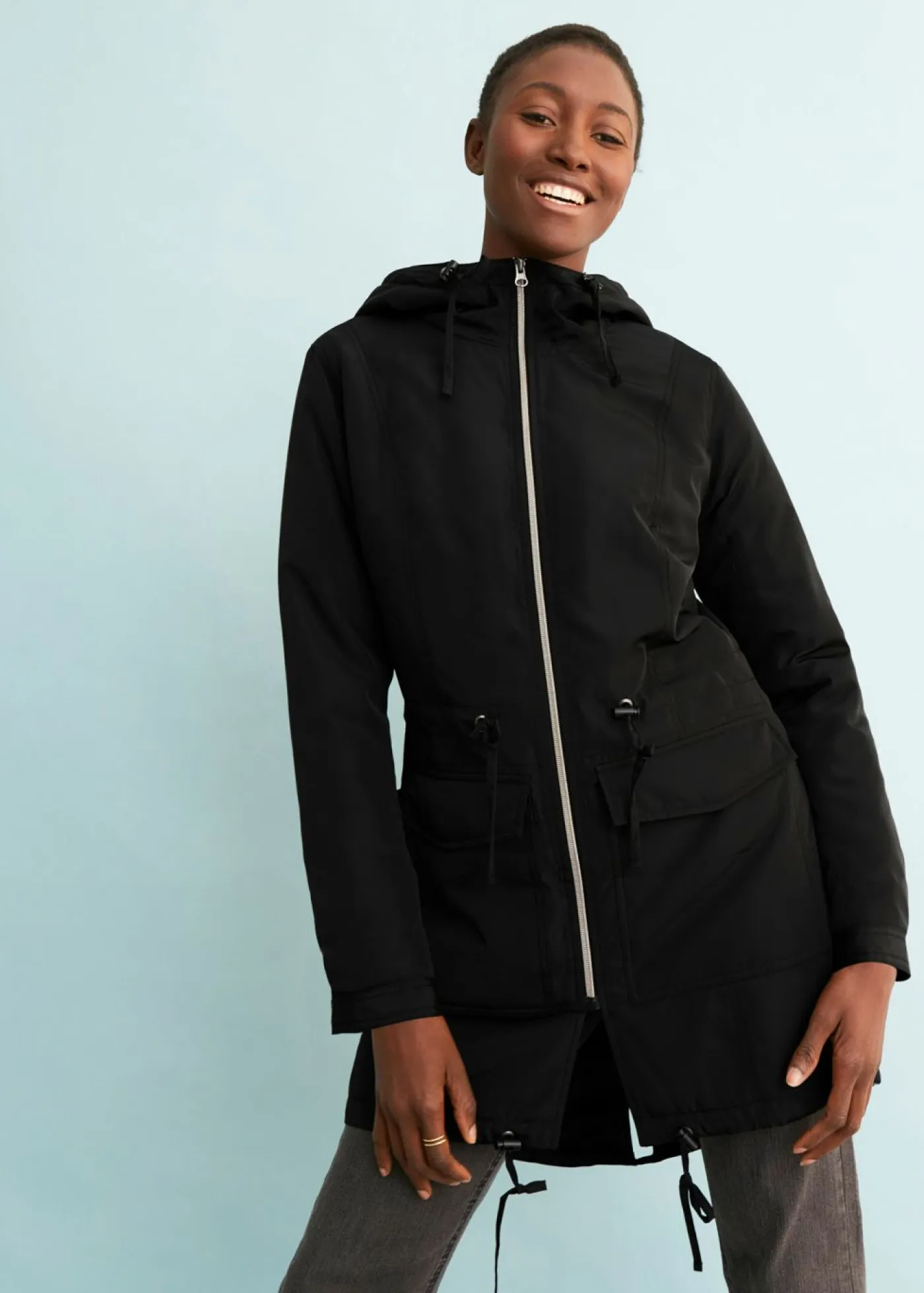 Sale Abrigo ligeramente acolchado con cordón Mujer Chaquetas Y Abrigos