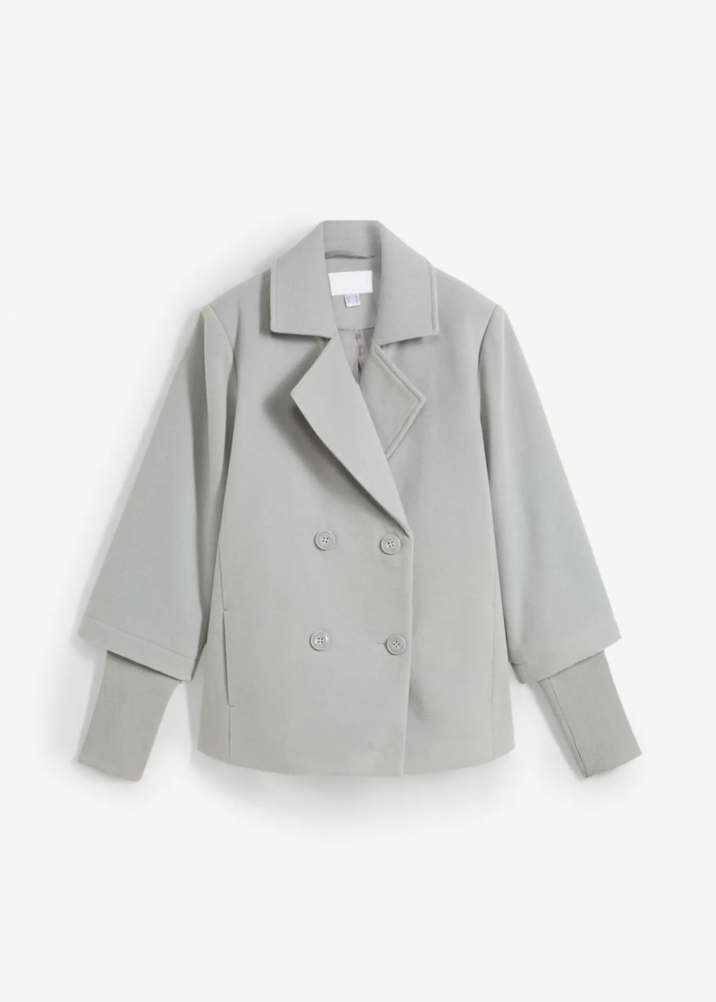 Online Abrigo marinero con mangas de punto Mujer Chaquetas Y Abrigos