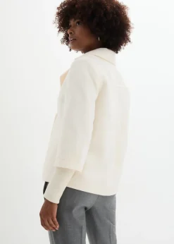 Hot Abrigo marinero con mangas de punto Mujer Chaquetas Y Abrigos