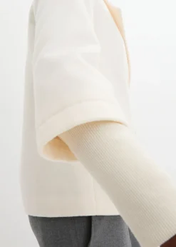 Hot Abrigo marinero con mangas de punto Mujer Chaquetas Y Abrigos