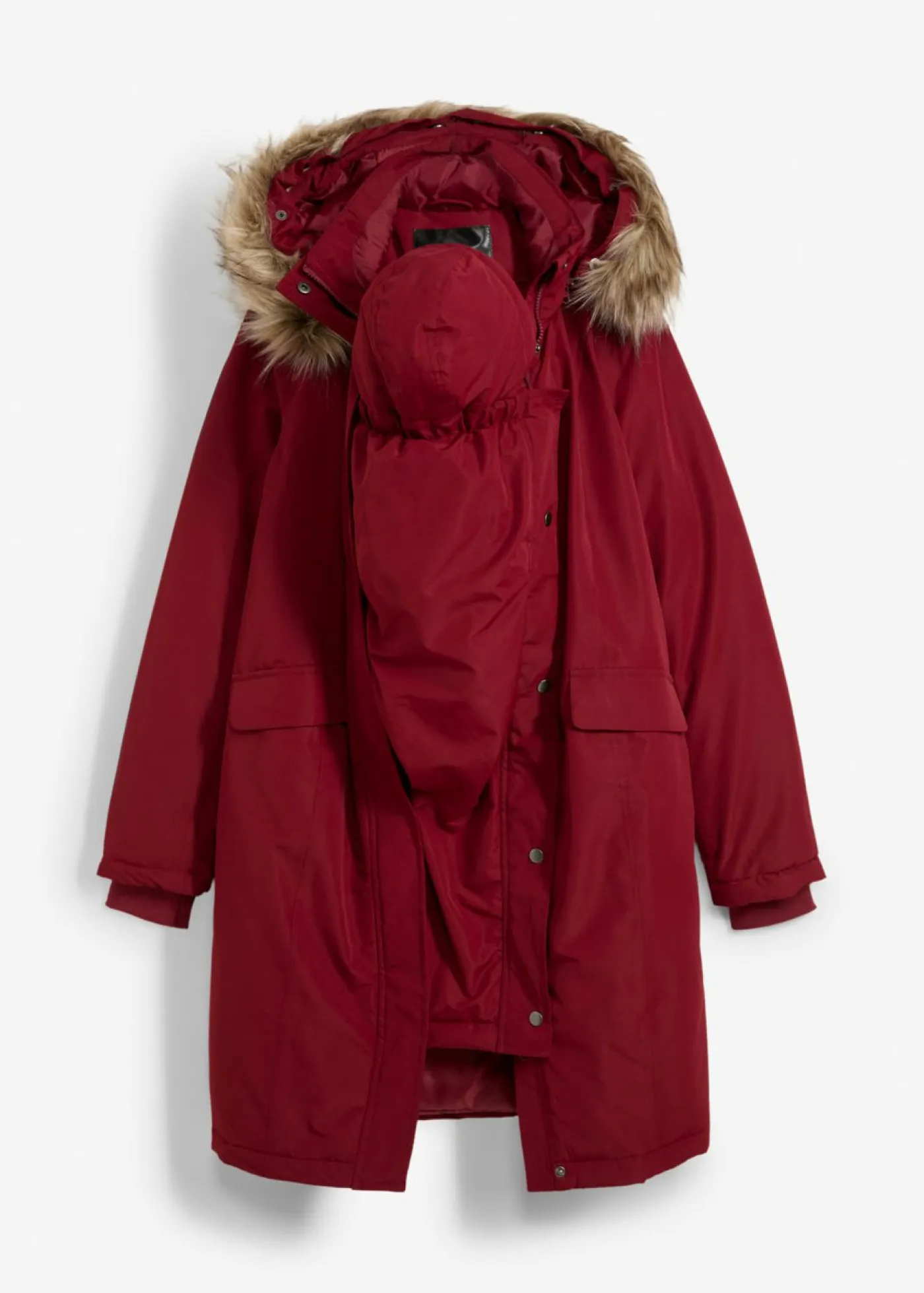 Sale Abrigo premamá impermeable y cortavientos 3 en 1 con inserto de porteo Mujer Premamá