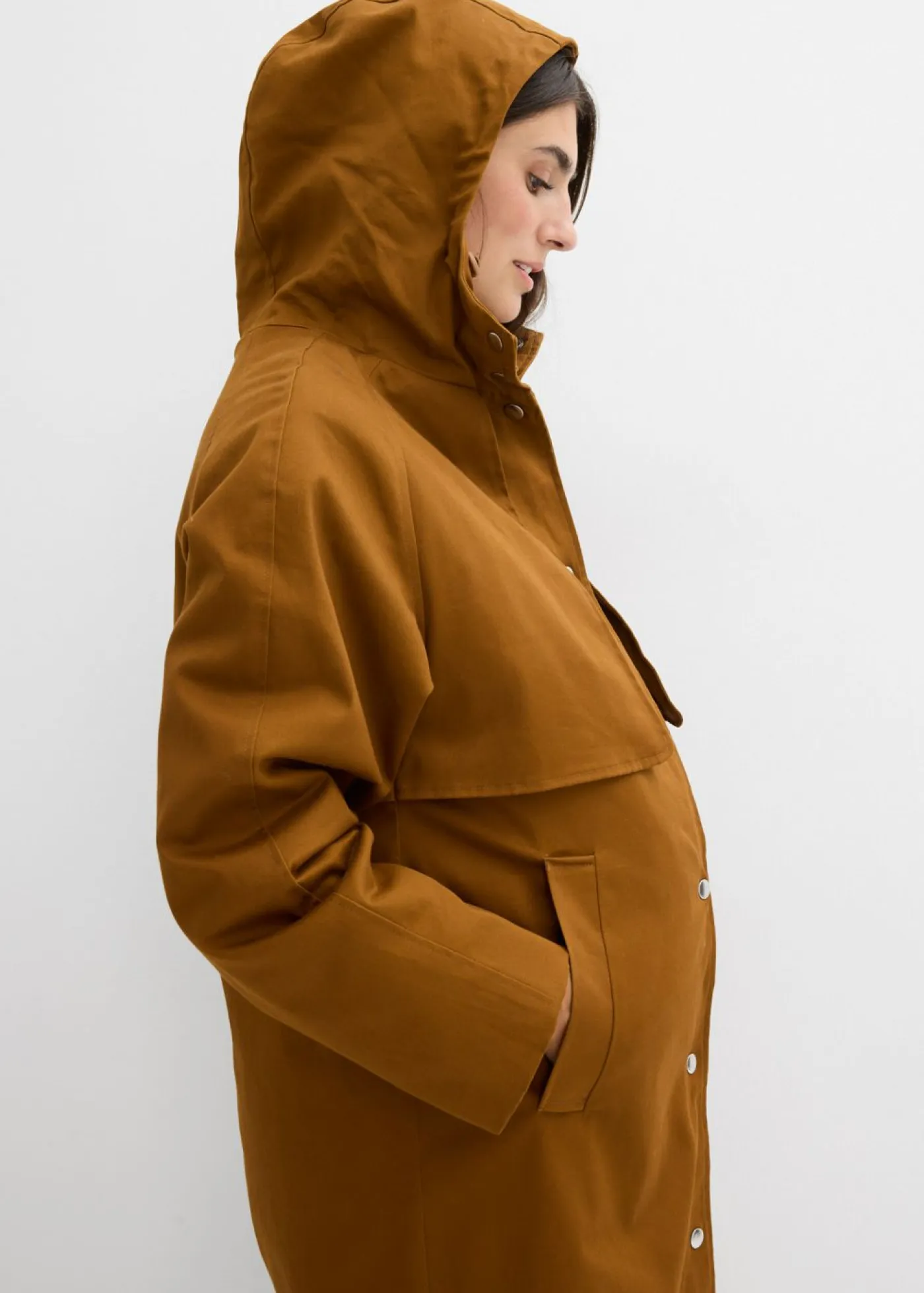 Outlet Abrigo premamá impermeable 6 en 1 con inserto de porteo y chaleco interior desmontable Mujer Premamá
