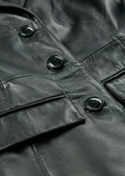 Best Abrigo tipo americana de napa de cordero Mujer Premium|Chaquetas Y Abrigos