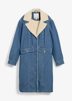 Sale Abrigo vaquero de invierno con forro cálido Mujer Chaquetas Y Abrigos