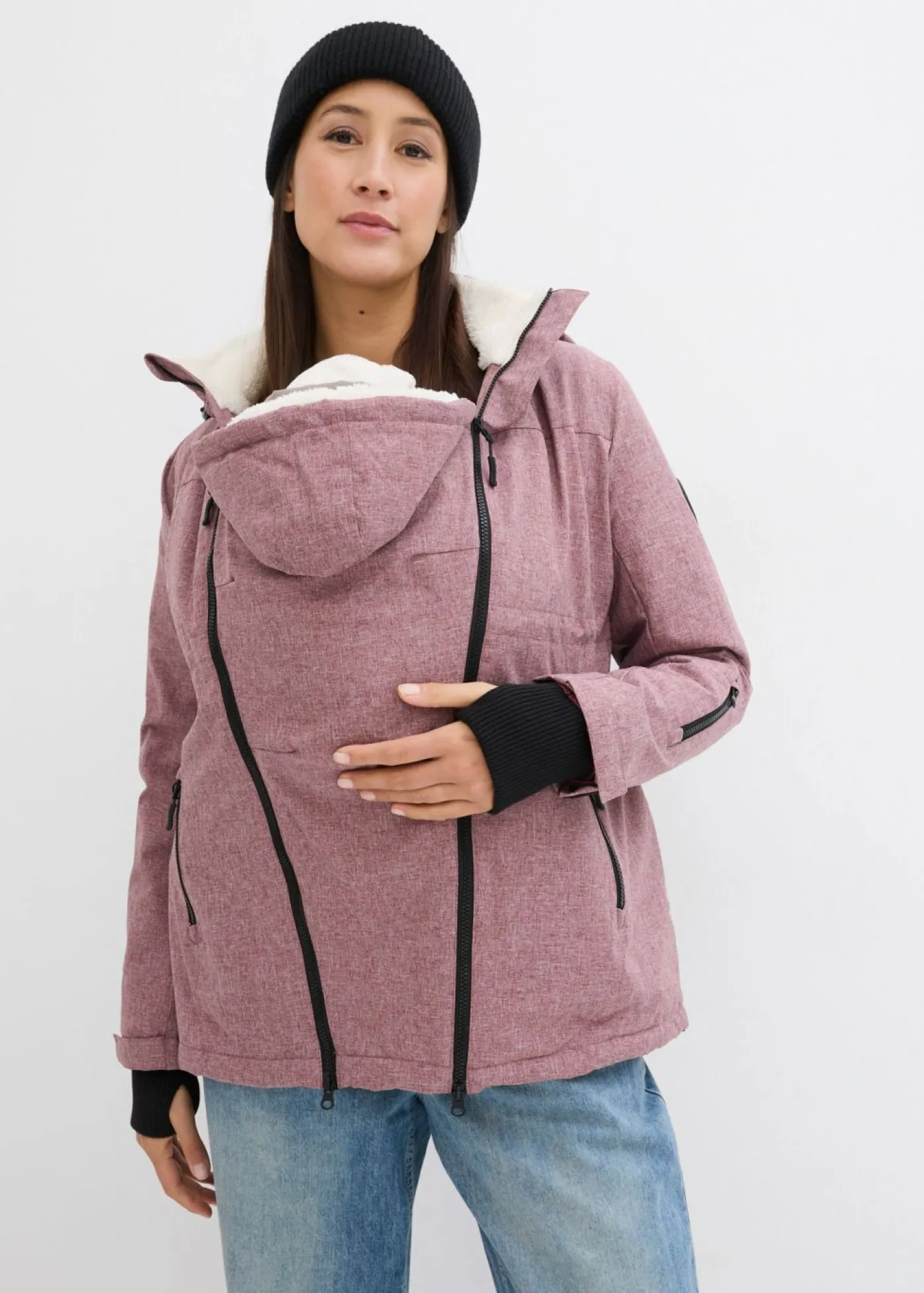 Hot Agradable chaqueta premamá 3 en 1 y de porteo Mujer Premamá