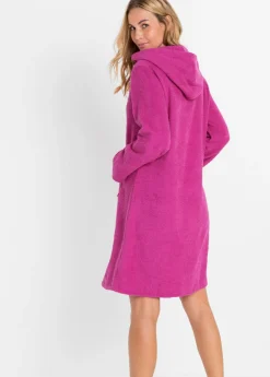 Discount Albornoz de rizo de algodón orgánico con cremallera Mujer Albornoces Y Batas
