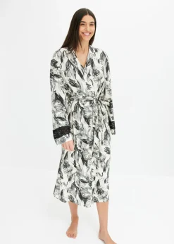 Hot Albornoz tipo kimono de mezcla de viscosa suave Mujer Albornoces Y Batas