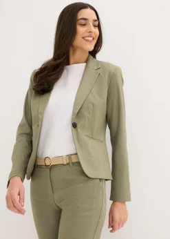 New Americana con bolsillos, petite Mujer Blazers|Tallas Pequeñas
