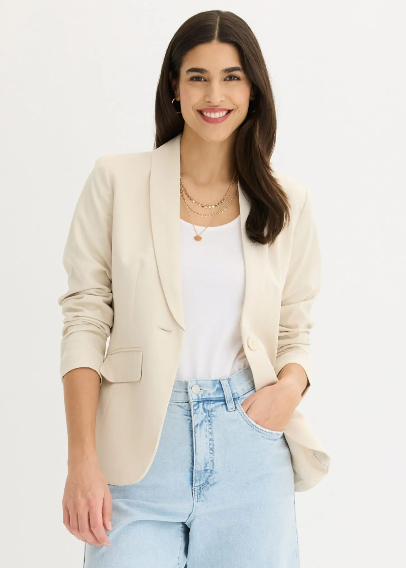 New Americana con botones Mujer Blazers