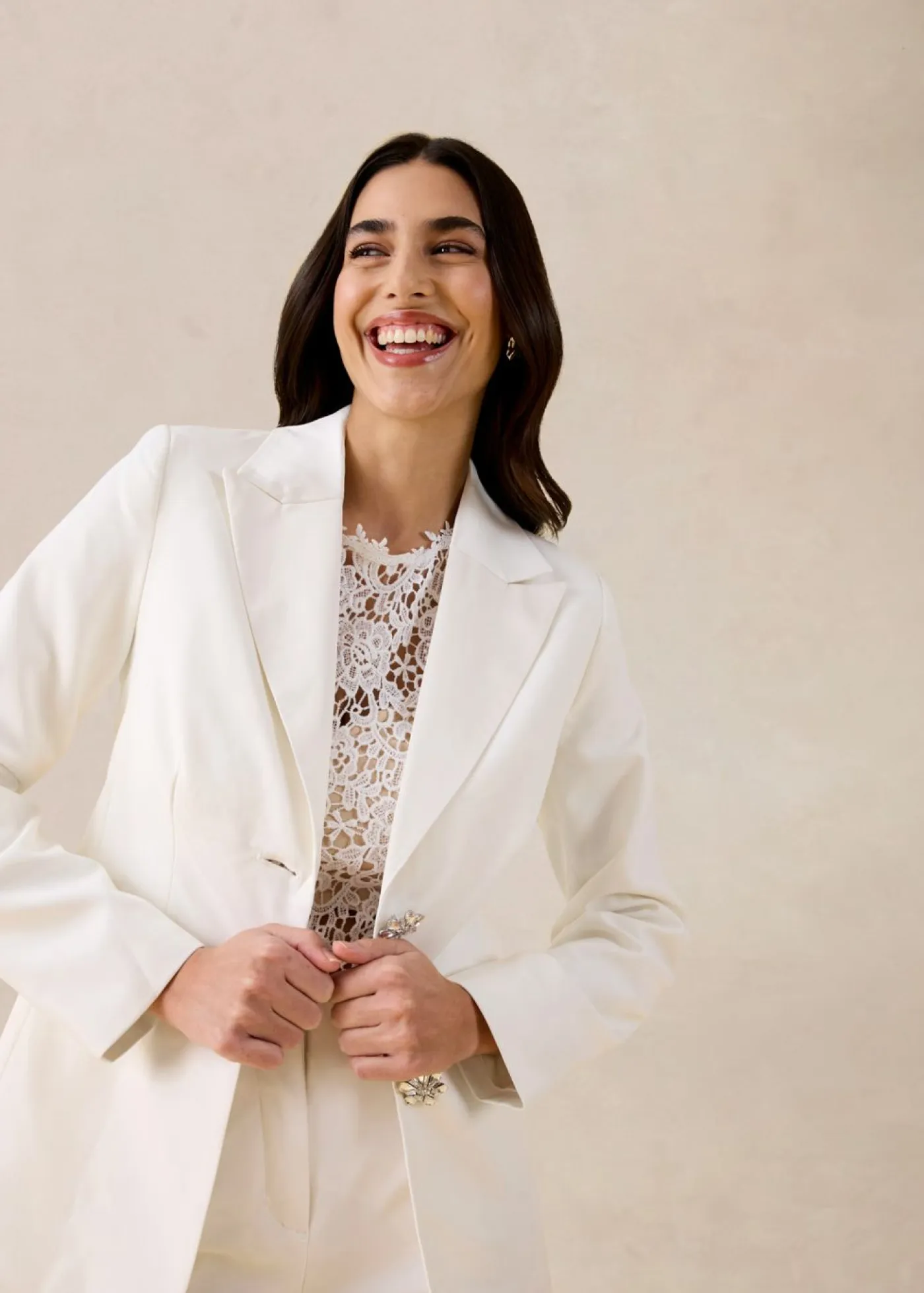 New Americana con botones decorativos Mujer Blazers