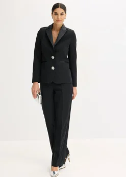 Outlet Americana con botones decorativos Mujer Blazers|Ropa Elegante