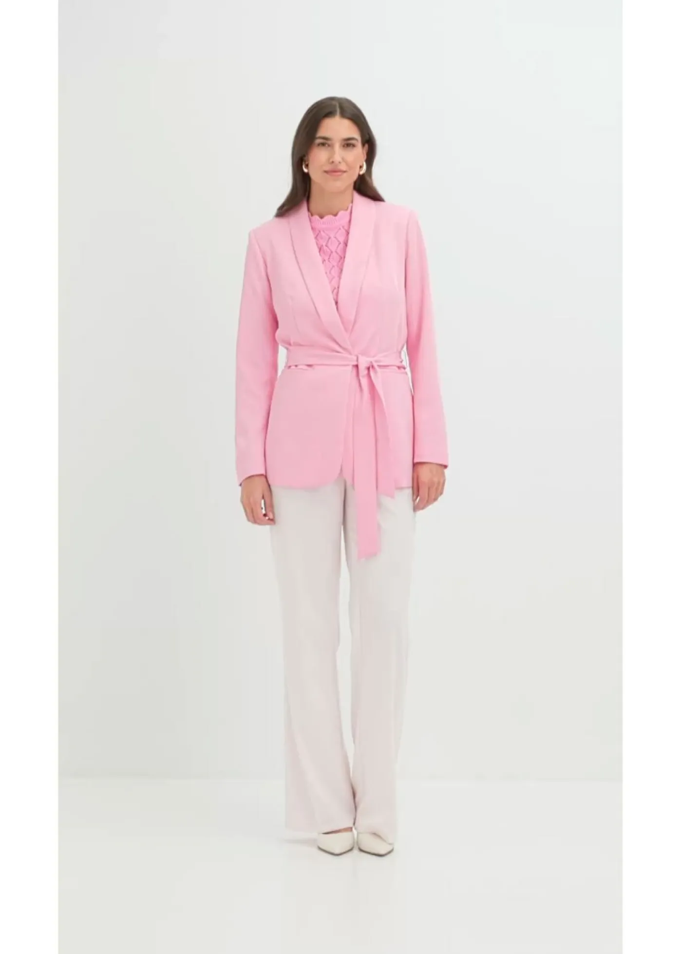 Sale Americana con cinturón Mujer Blazers|Novedades