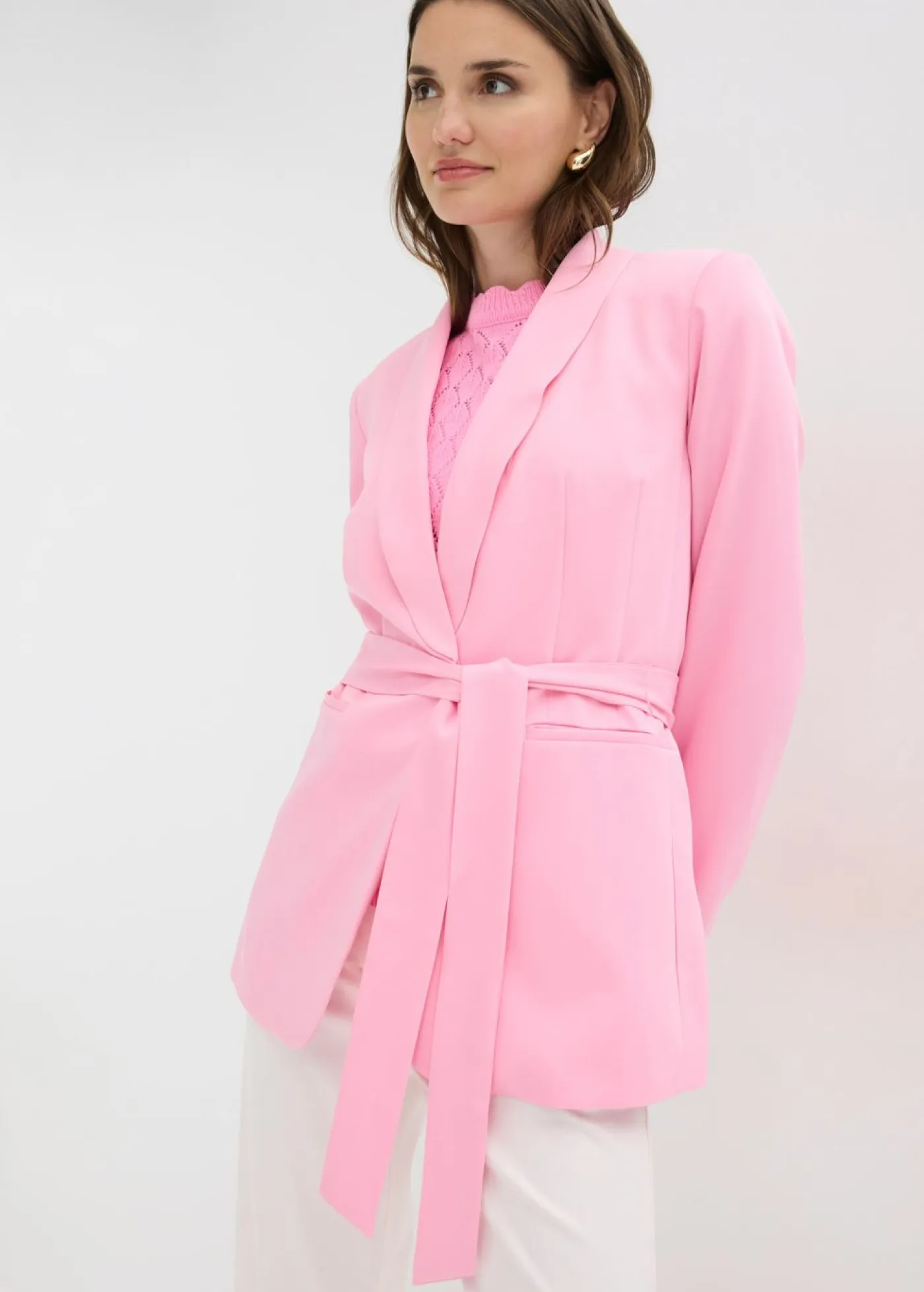 Sale Americana con cinturón Mujer Blazers|Novedades