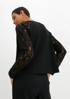 Outlet Americana con mangas de encaje Mujer Blazers|Ropa Elegante