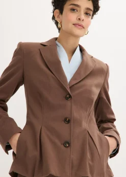 Americana con pliegues Mujer Blazers