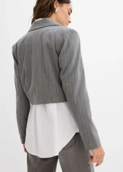 New Americana corta con cuello de solapa Mujer Blazers