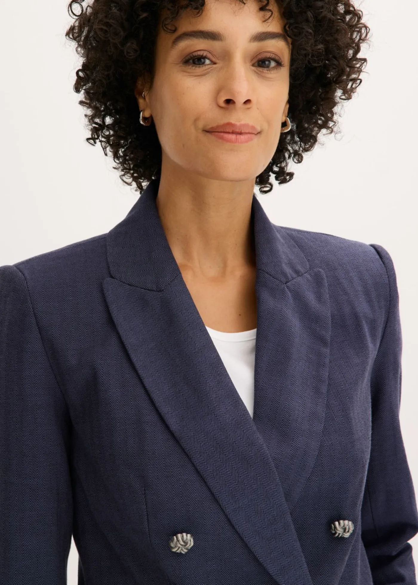 Americana corta con estructura Mujer Blazers