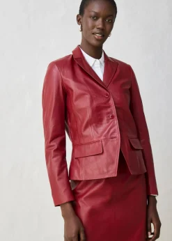 Best Americana corta de napa de cordero Mujer Premium|Blazers