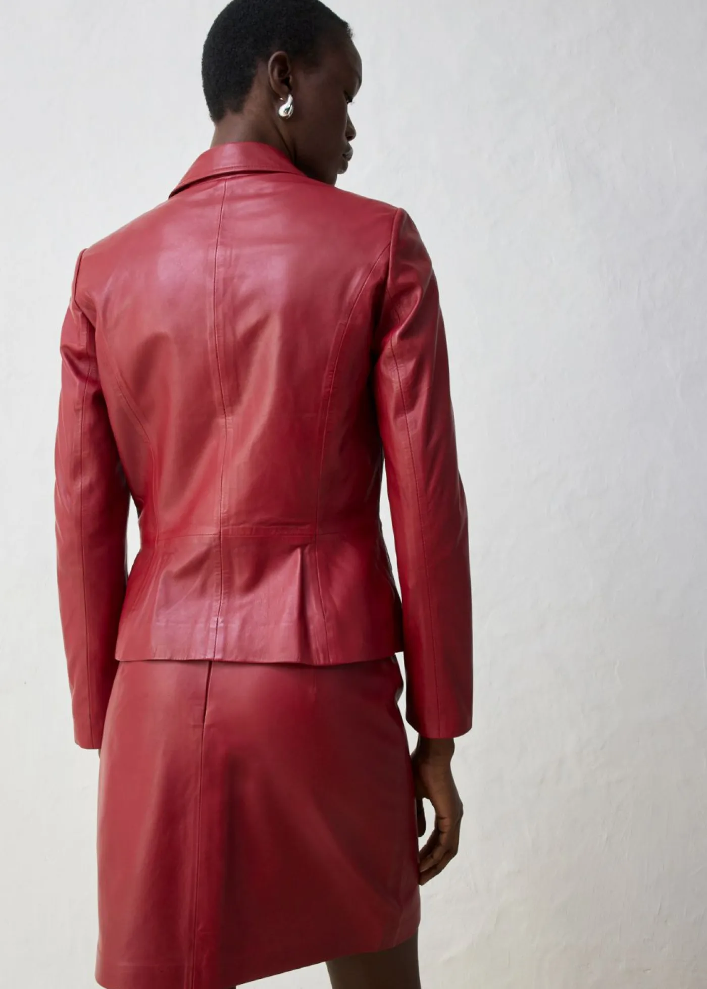 Best Americana corta de napa de cordero Mujer Premium|Blazers
