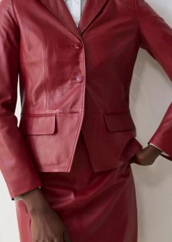 Best Americana corta de napa de cordero Mujer Premium|Blazers