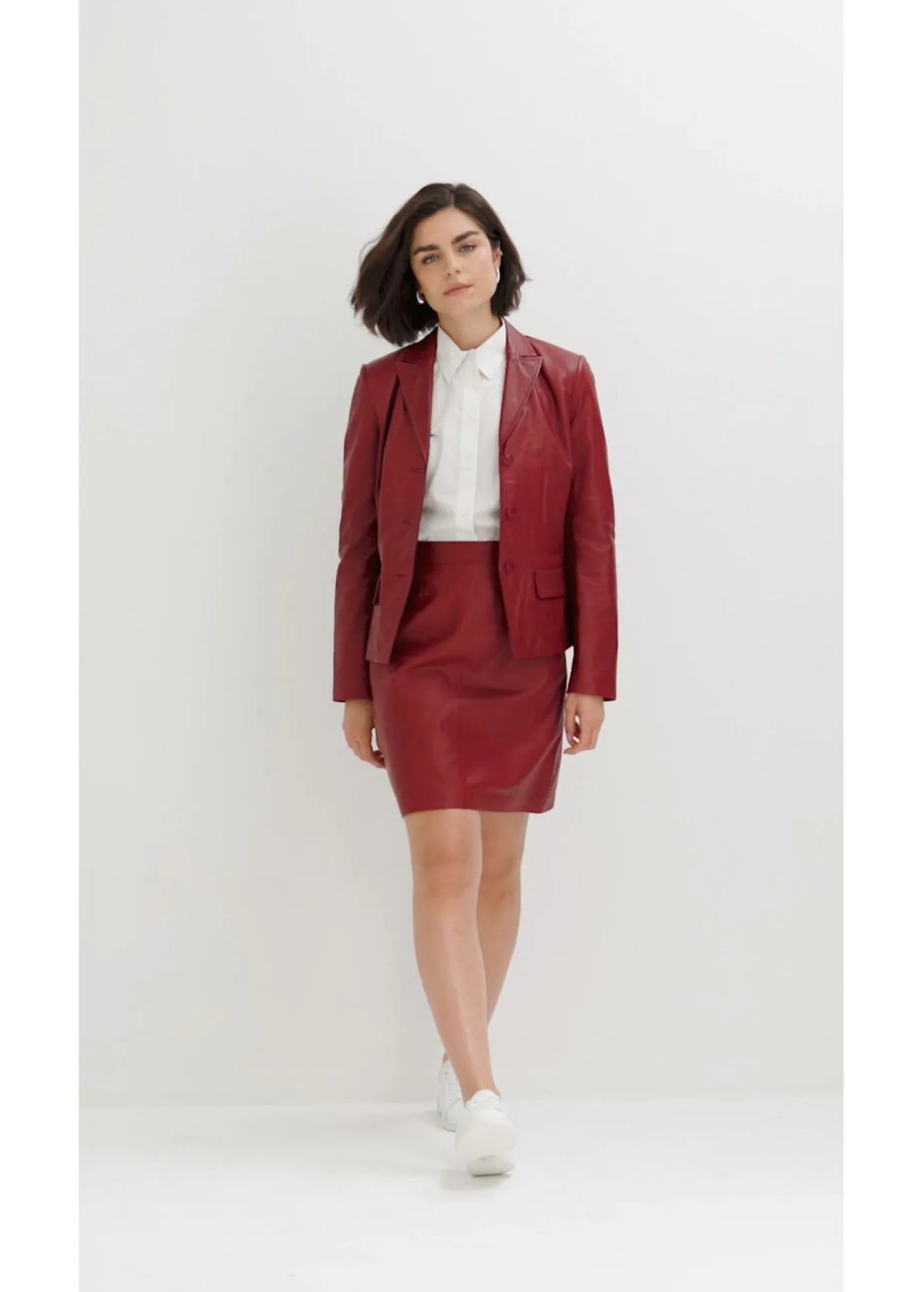 Best Americana corta de napa de cordero Mujer Premium|Blazers