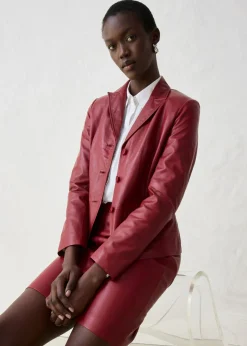 Best Americana corta de napa de cordero Mujer Premium|Blazers