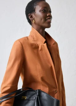 Clearance Americana de ante Mujer Premium|Blazers