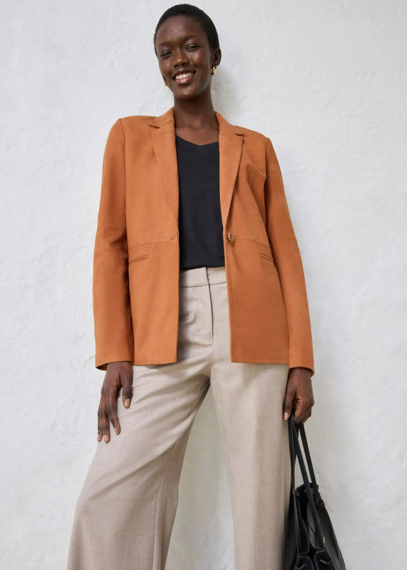Clearance Americana de ante Mujer Premium|Blazers