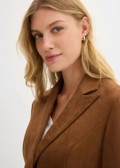 Outlet Americana de ante sintético Mujer Blazers