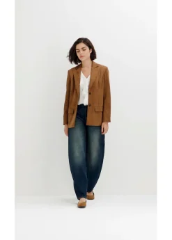 Outlet Americana de ante sintético Mujer Blazers