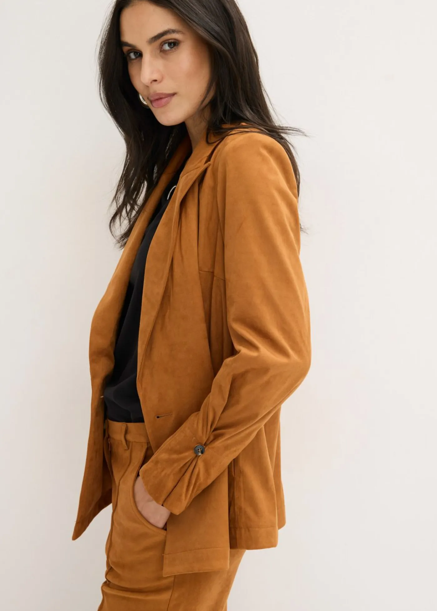 Online Americana de ante sintético Mujer Blazers