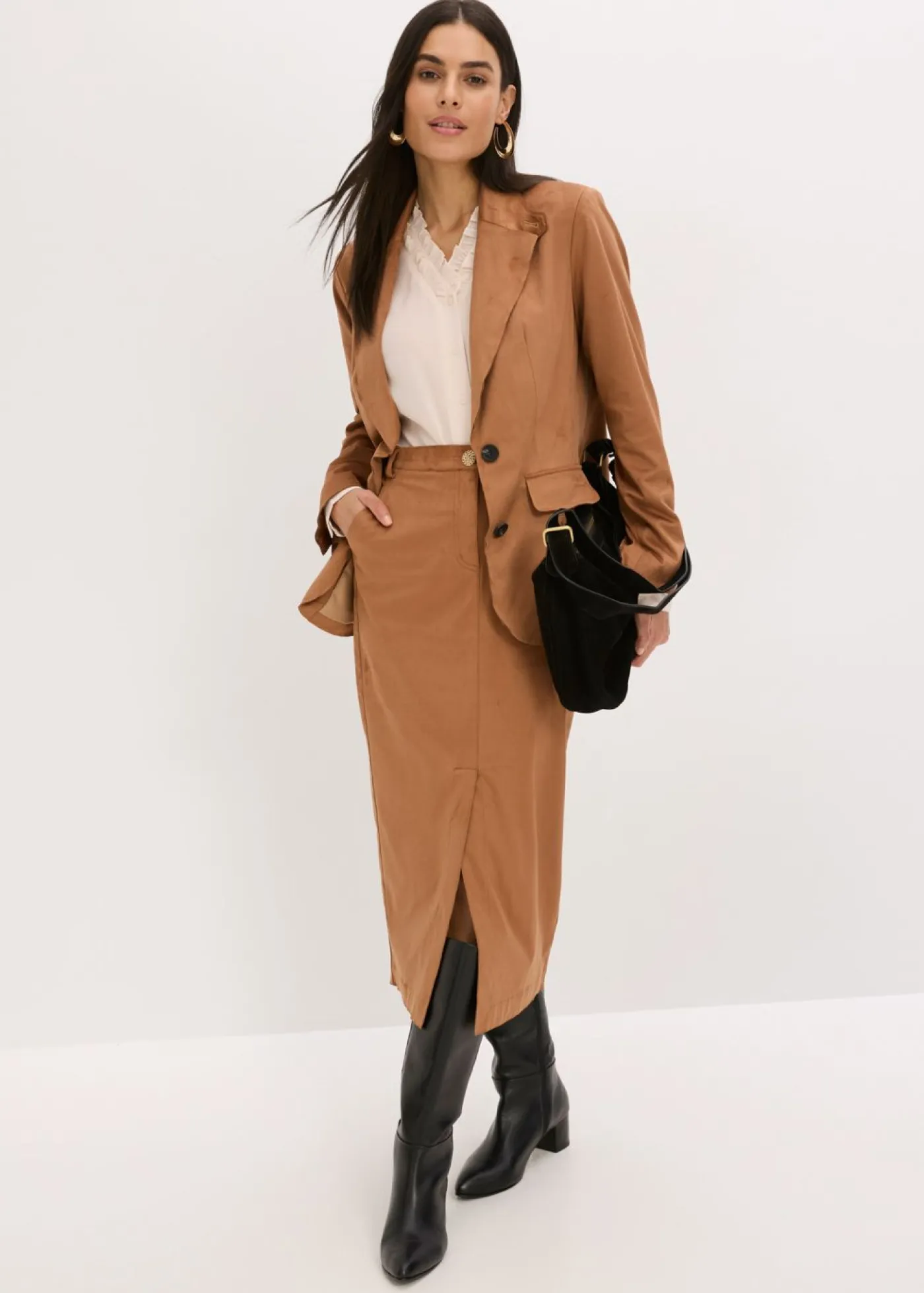 Americana de ante sintético Mujer Blazers