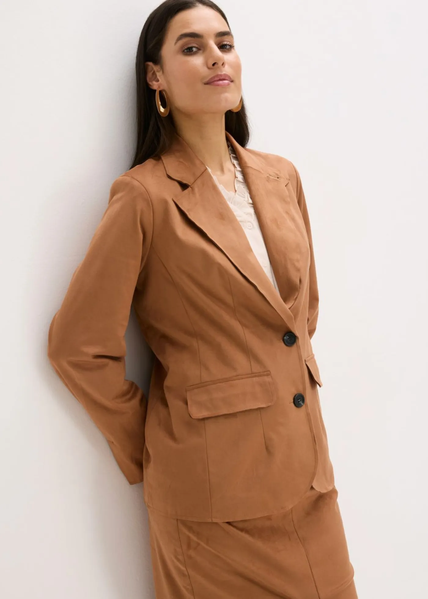 Americana de ante sintético Mujer Blazers