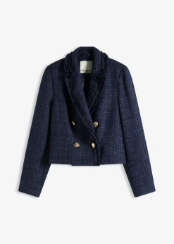 Best Americana de bouclé con botones decorativos Mujer Blazers