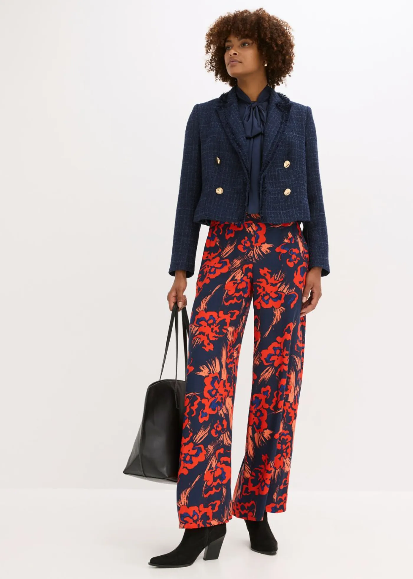 Best Americana de bouclé con botones decorativos Mujer Blazers