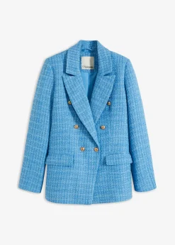 Online Americana de bouclé con doble botonadura Mujer Blazers