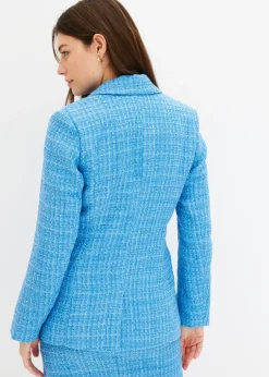 Online Americana de bouclé con doble botonadura Mujer Blazers