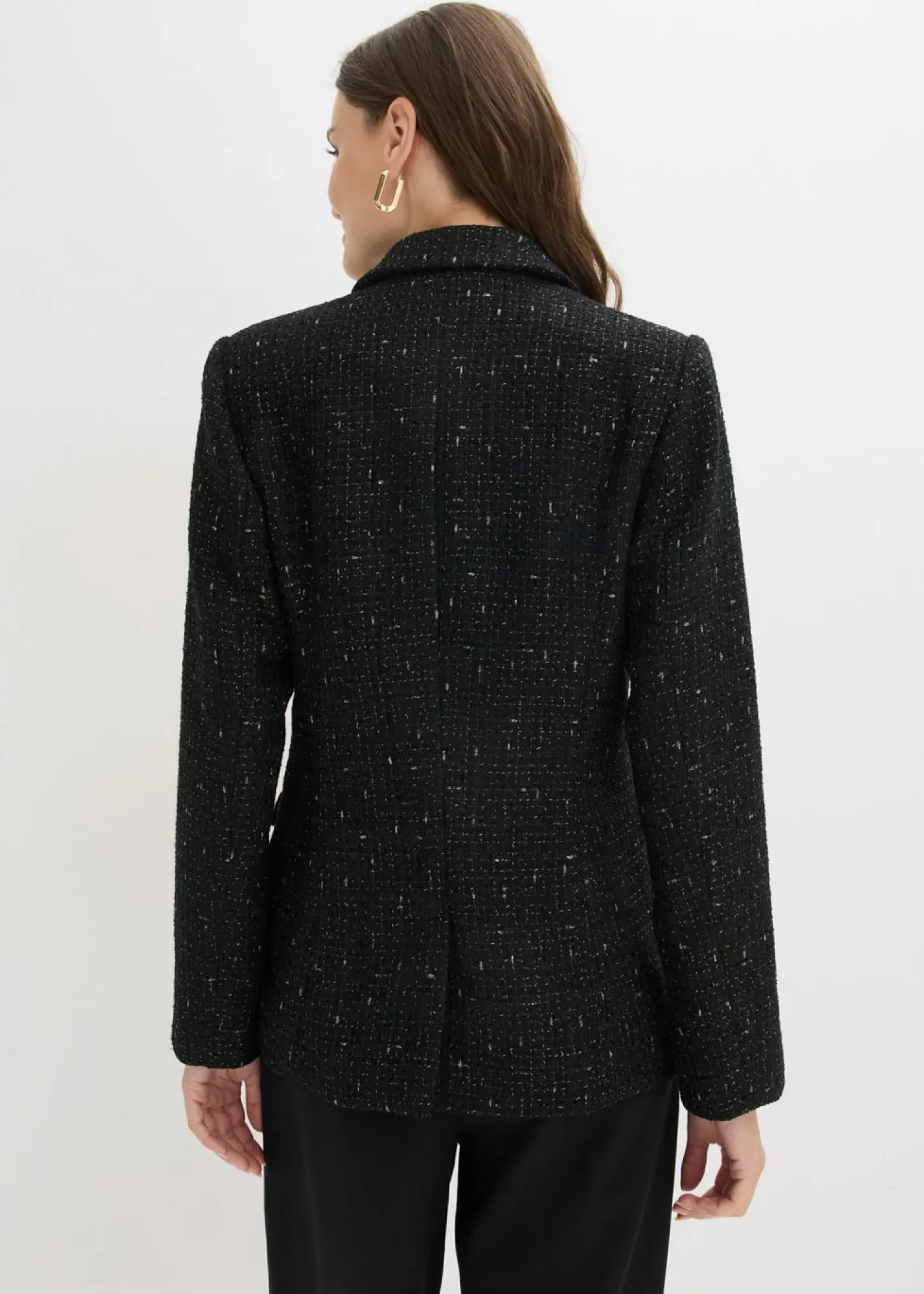 Outlet Americana de bouclé con doble botonadura Mujer Blazers