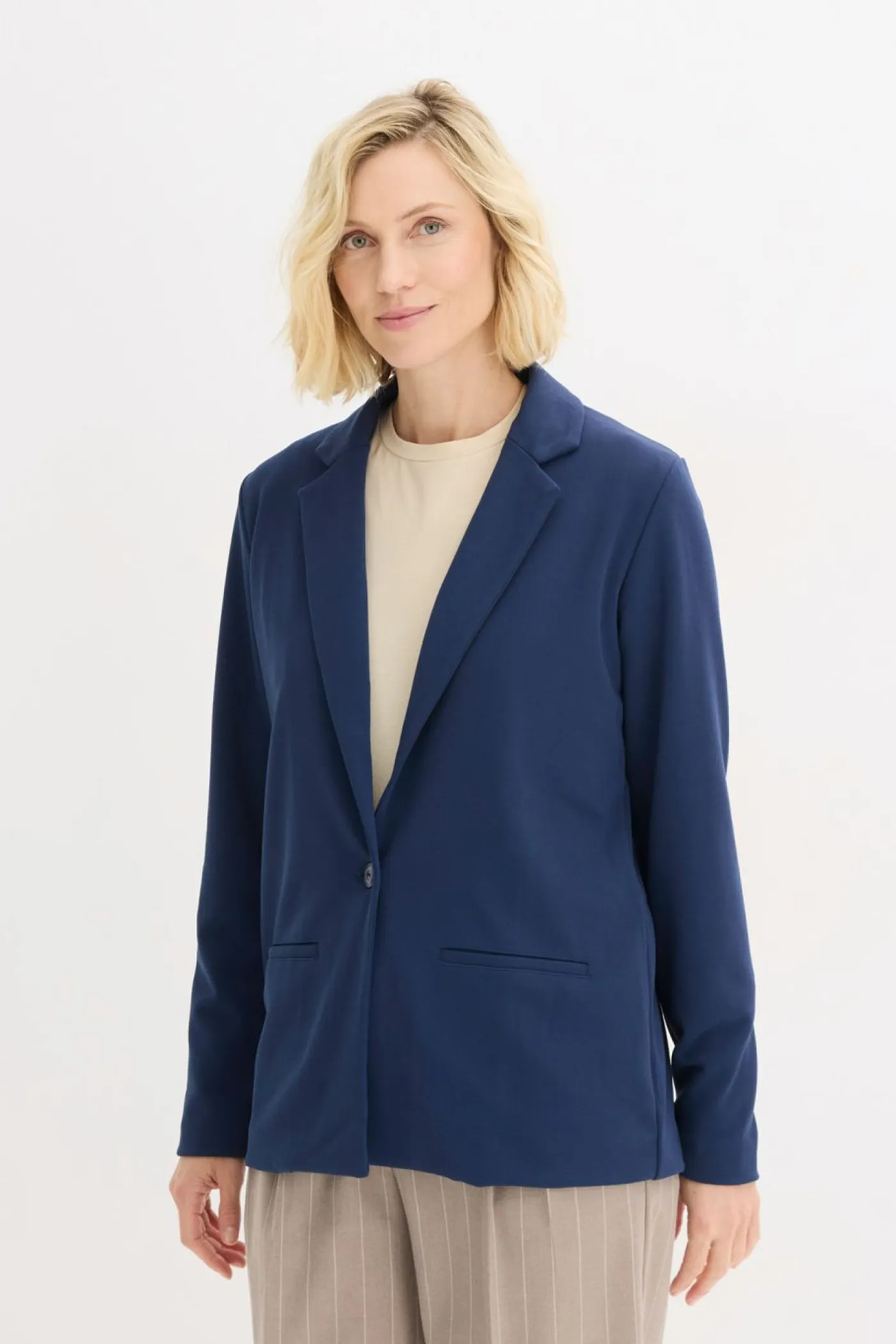 New Americana de crepé Mujer Blazers