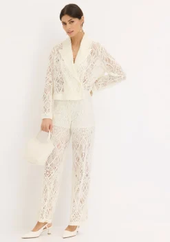New Americana de encaje Mujer Blazers