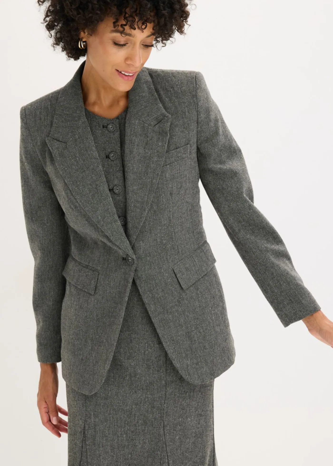 Best Americana de estilo tweed Mujer Blazers