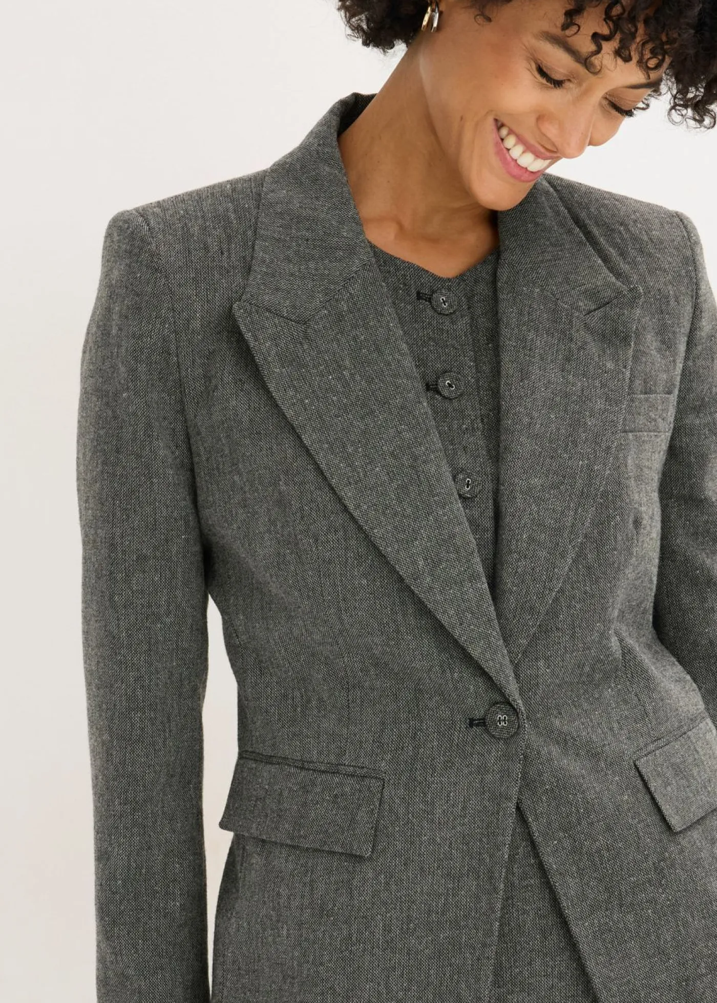 Best Americana de estilo tweed Mujer Blazers