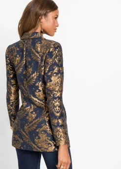 Discount Americana de jacquard brillante Mujer Blazers|Tallas Pequeñas