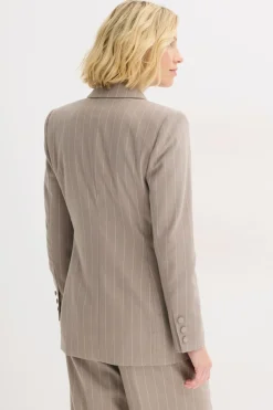 Americana de raya diplomática Mujer Blazers