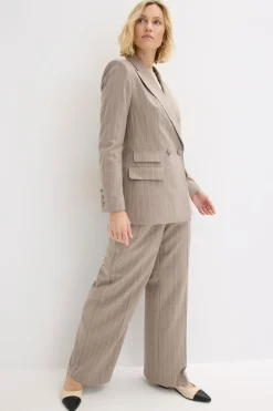 Americana de raya diplomática Mujer Blazers