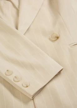 Best Americana de raya diplomática Mujer Blazers|Novedades