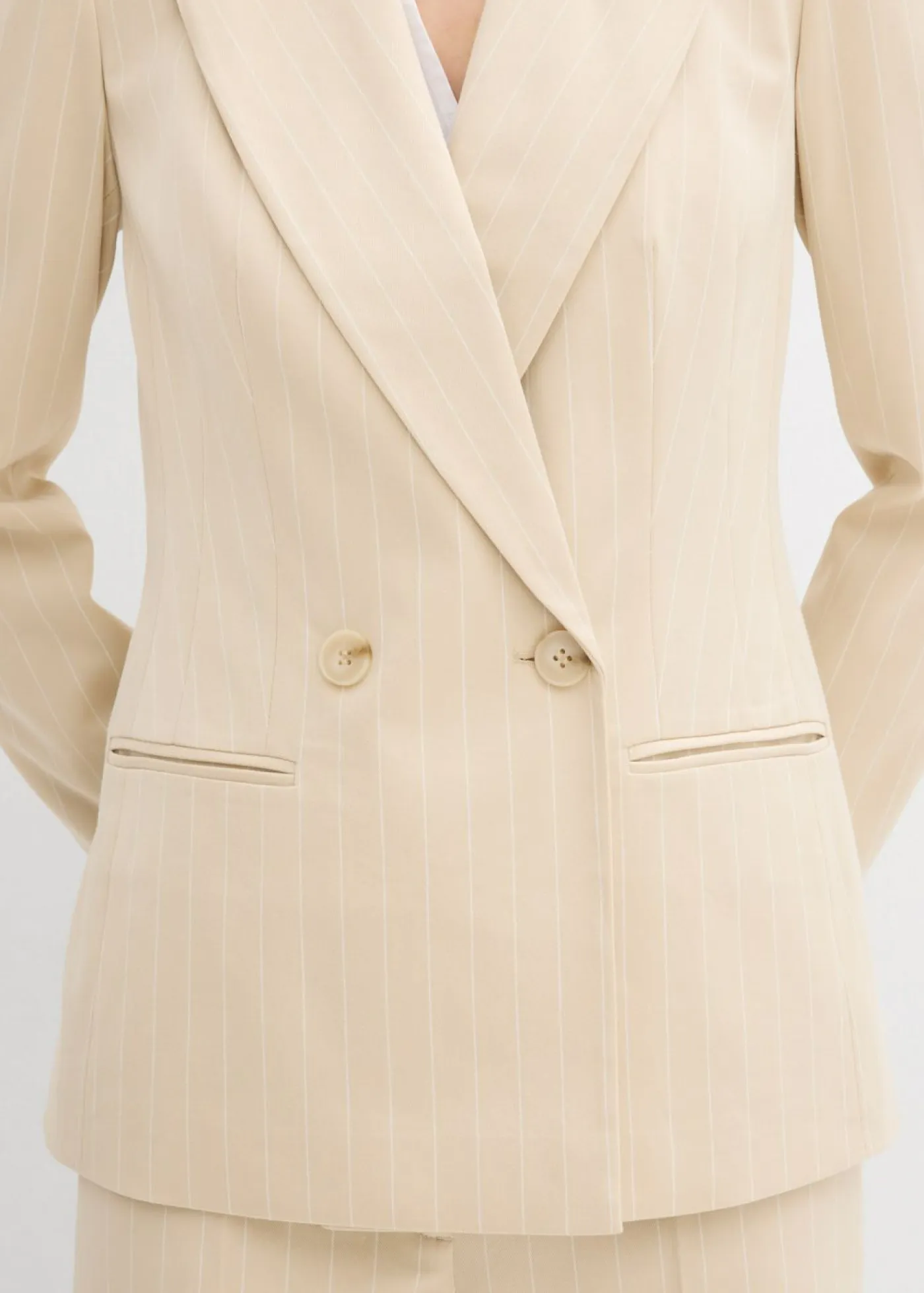 Best Americana de raya diplomática Mujer Blazers|Novedades