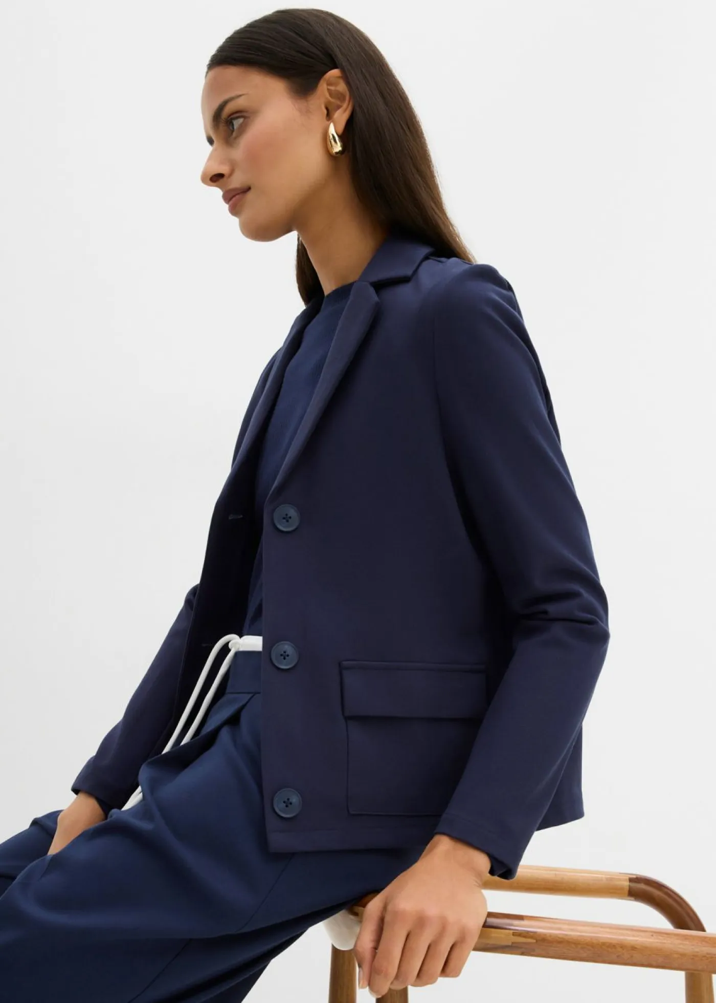 Americana de tejido Punto di Roma Mujer Esenciales|Blazers