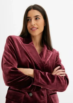 Sale Americana de terciopelo suave Mujer Blazers